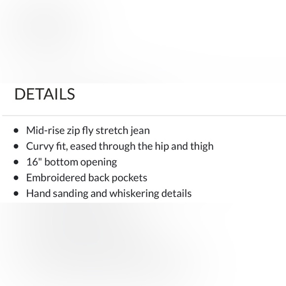 BIG STAR VINTAGE Maddie Bootcut Stretch Jean -Curvy Fit- Size 31/31 - Picture 4 of 8